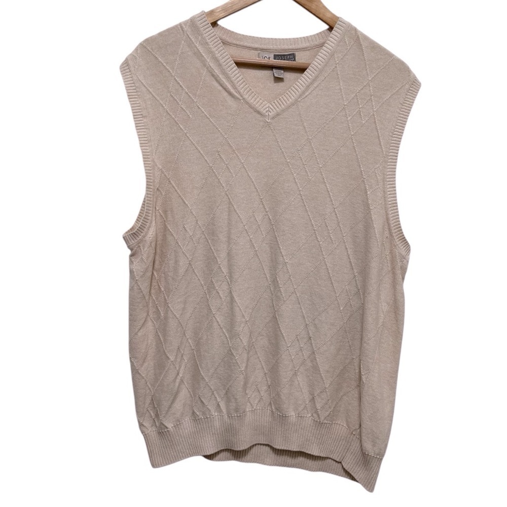 VINTAGE Joseph Abboud Cotton Textured Grandpa Sweater Size XL